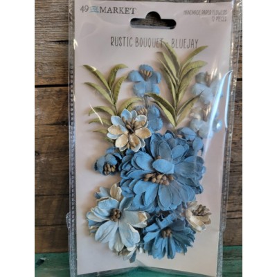 49and Market - fleurs -Rustic Bouquet- Blue jay